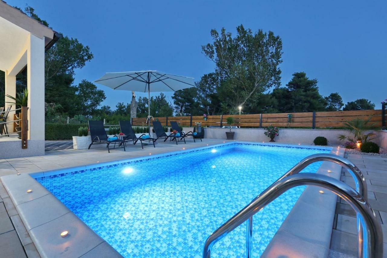 Punta Garden Pool House Villa Posedarje Ngoại thất bức ảnh