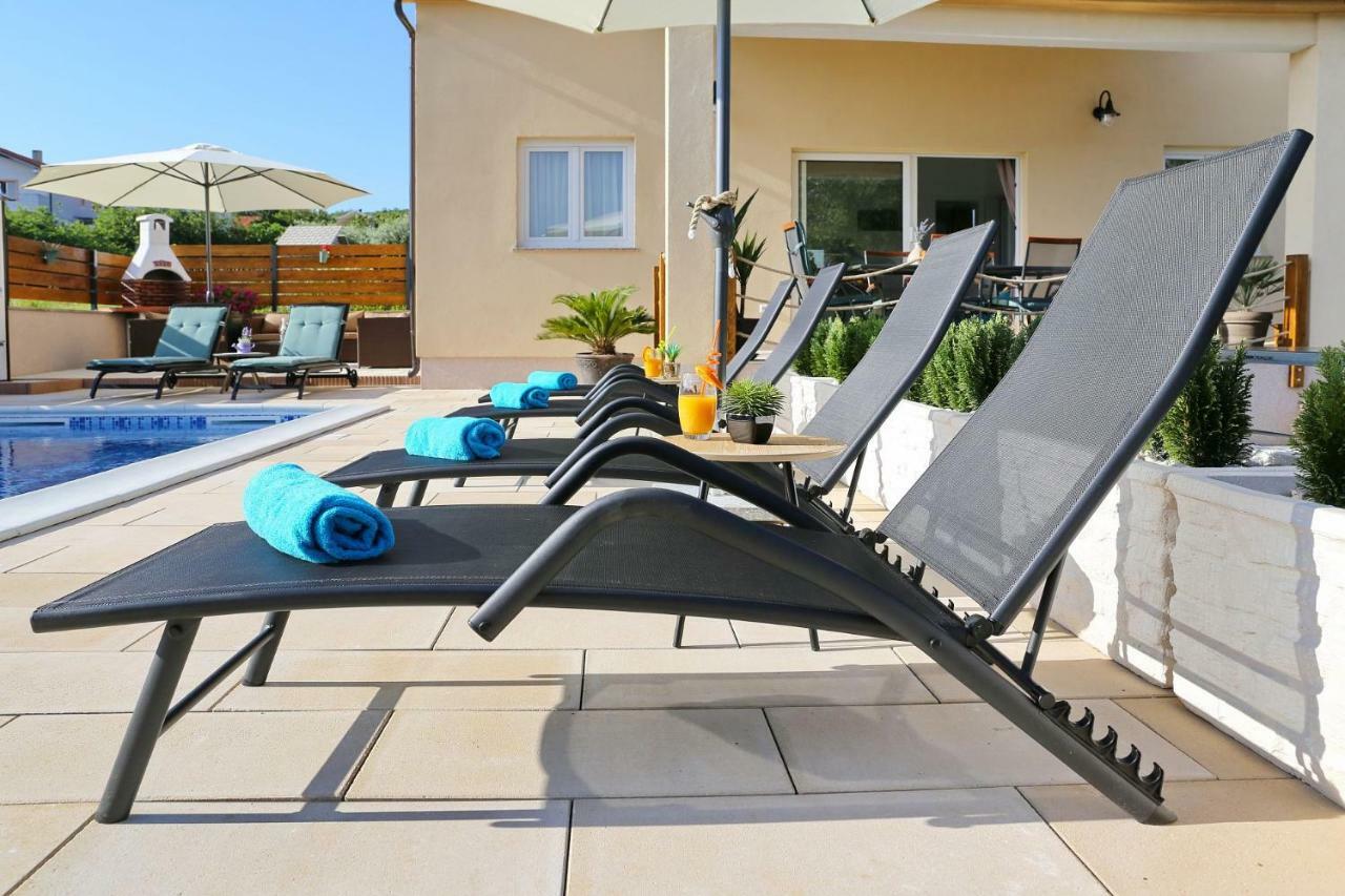 Punta Garden Pool House Villa Posedarje Ngoại thất bức ảnh